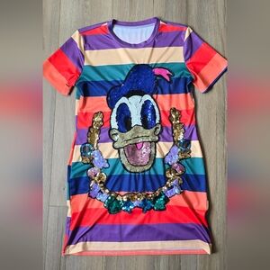 Disney Donald Duck Stripe Dress